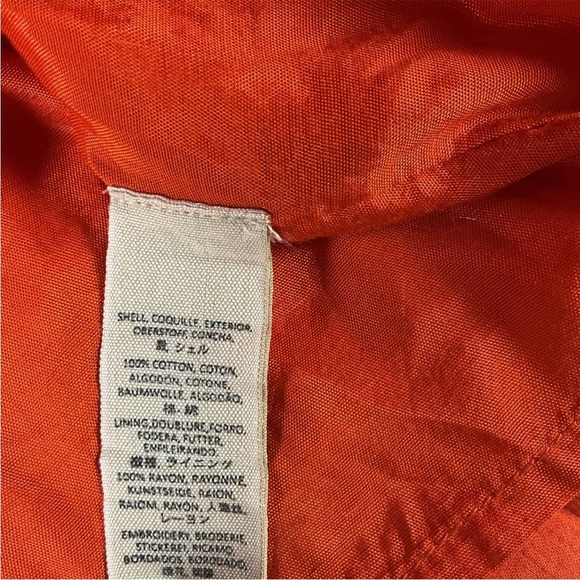 Free People Women’s Size 4 Orange Appliqué Cut Outs Morning Dove Mini - Picture 4 of 11